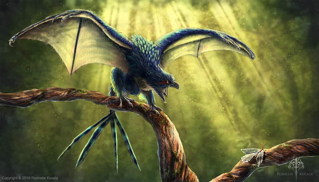 Fig 1. Scansoriopterígidos, los dinosaurios que parecían dragones