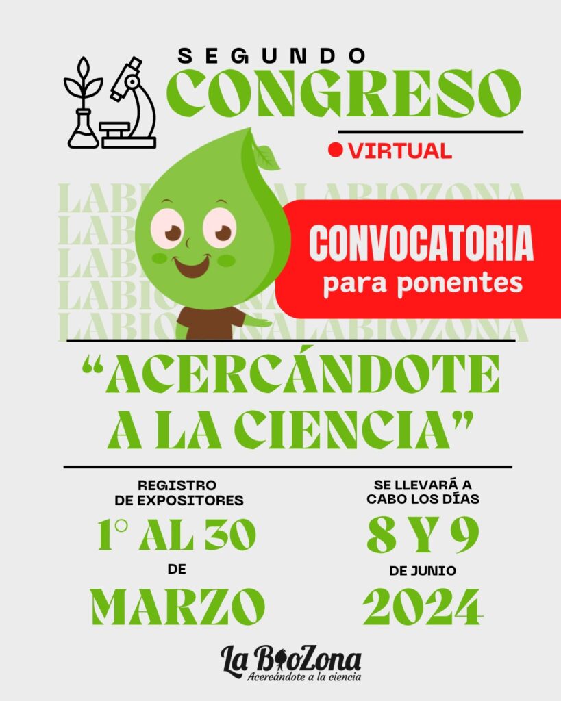Banner del artículo: Inscríbete como ponente al 2do. Congreso Virtual “Acercándote a la ciencia”